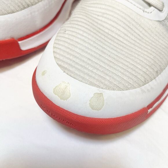 Nike/ Crazy Flight / Indoor Sport Shoe/ White-Red/ Women SZ 9 - Picture 11 of 12